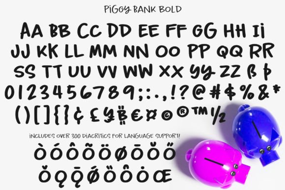 Piggy Bank Font Poster 3