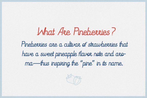 Pineberry Font Poster 8