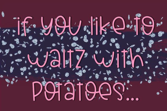 Potato Tomato Font Poster 3