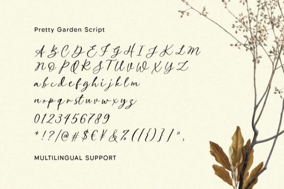 Pretty Garden Font Poster 8