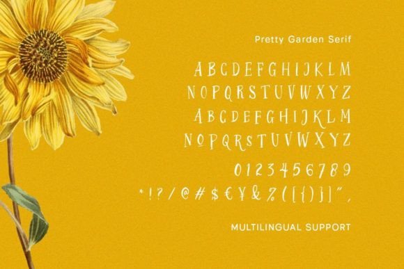 Pretty Garden Font Poster 9