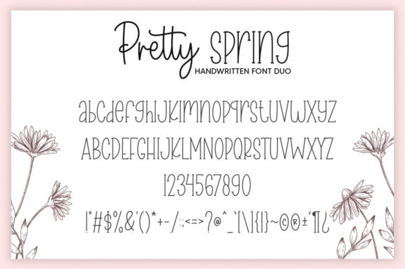 Pretty Spring Font Poster 8