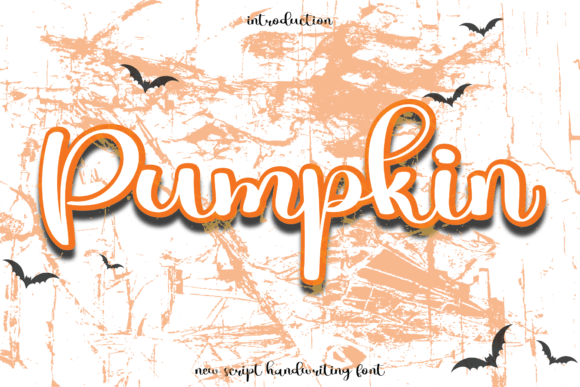 Pumpkin Font Poster 1