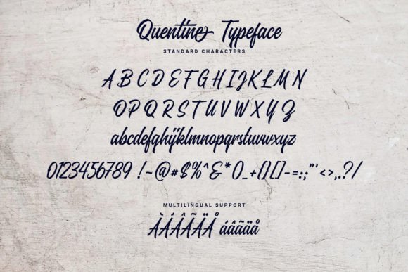 Quentine Script Font Poster 15