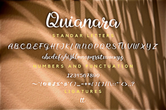 Quianara Font Poster 8