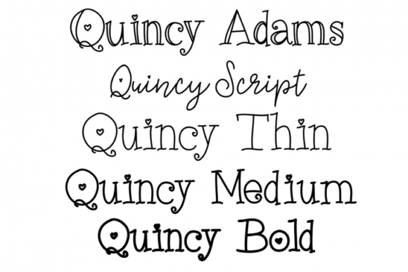 Quincy Adams Font Poster 2