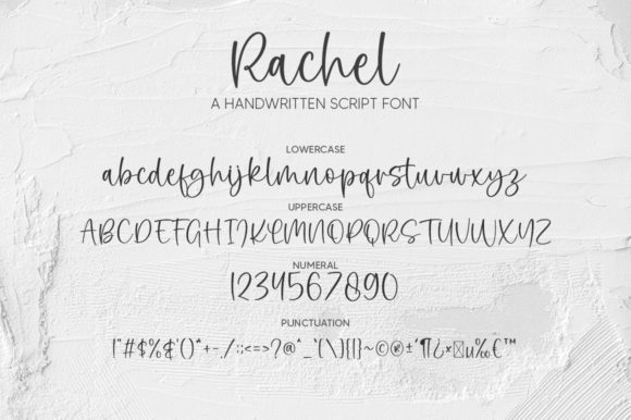 Rachel Font Poster 6