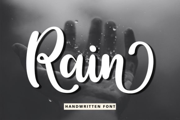 Rain Font Poster 1