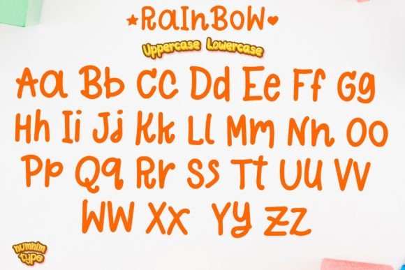 Rainbow Font Poster 7