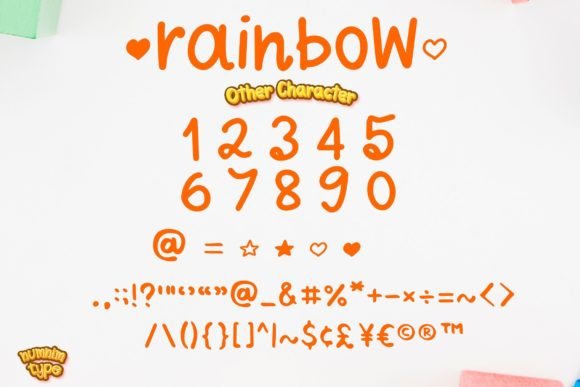 Rainbow Font Poster 8