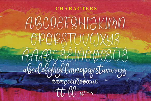 Rainbow Font Poster 2