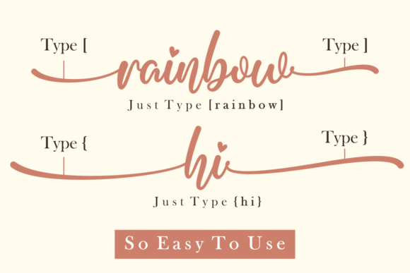 Rainbow After Rain Font Poster 2