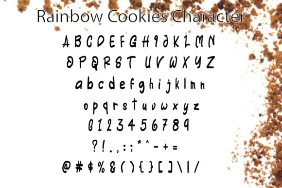 Rainbow Cookies Font Poster 5