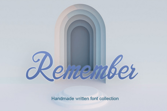 Remember Font Poster 1