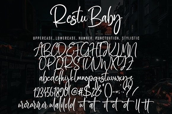 Restu Baby Font Poster 8