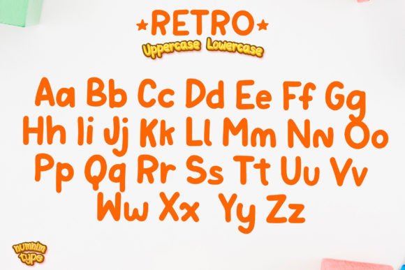 Retro Font Poster 7