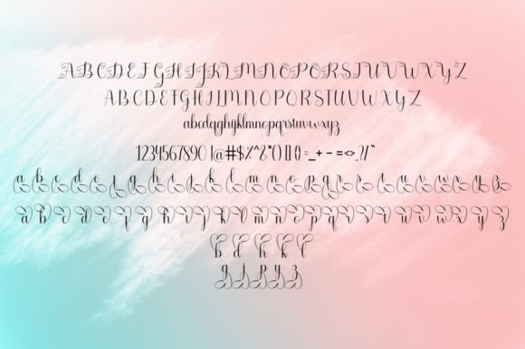 Reylove Font Poster 7