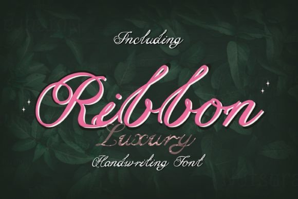 Ribbon Luxury Font Poster 7