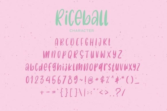 Riceball Font Poster 4