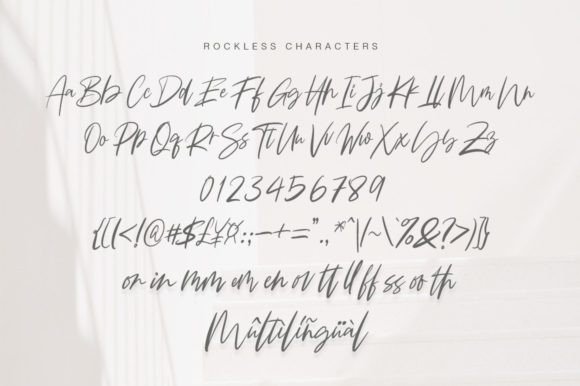 Rockless Font Poster 6