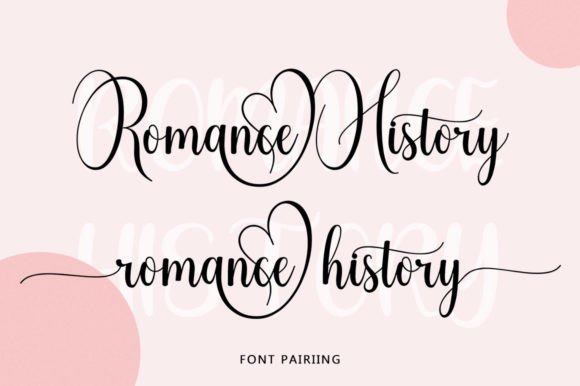 Romance History Font Poster 2