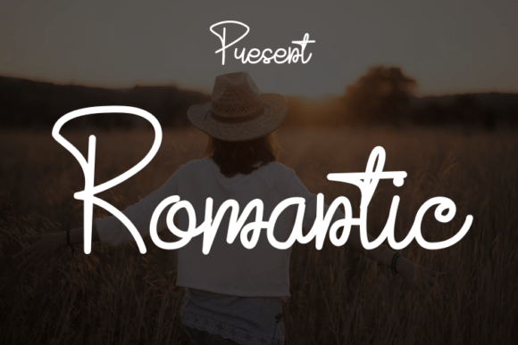 Romantic Font Poster 1