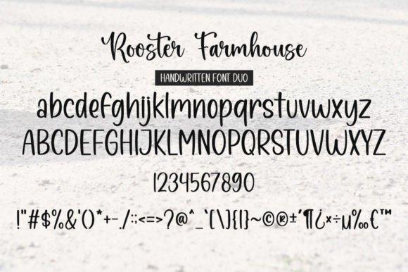 Rooster Farmhouse Duo Font Poster 7