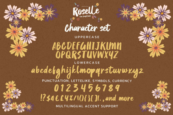 Roselle Font Poster 7