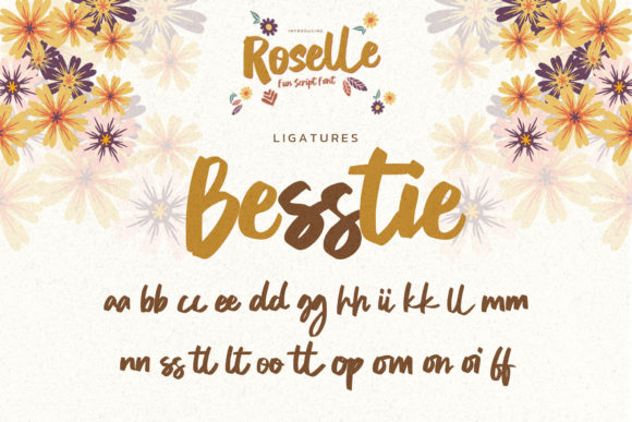Roselle Font Poster 8