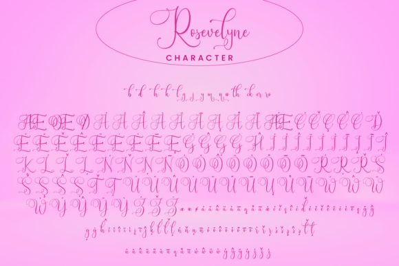 Rosevelyne Font Poster 7