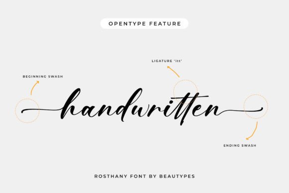 Rosthany Font Poster 5