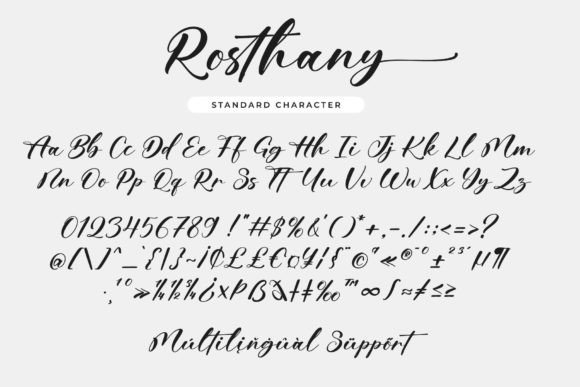 Rosthany Font Poster 6