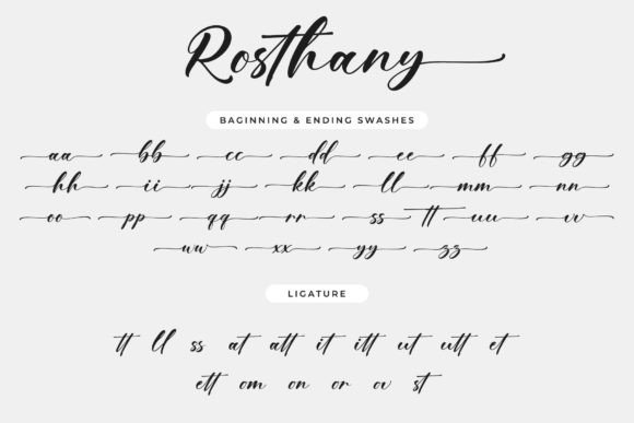 Rosthany Font Poster 7