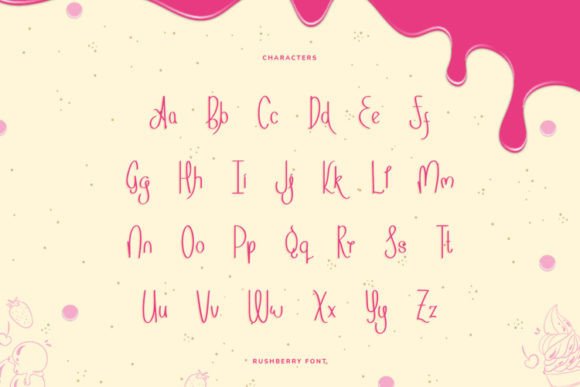 Rushberry Font Poster 9