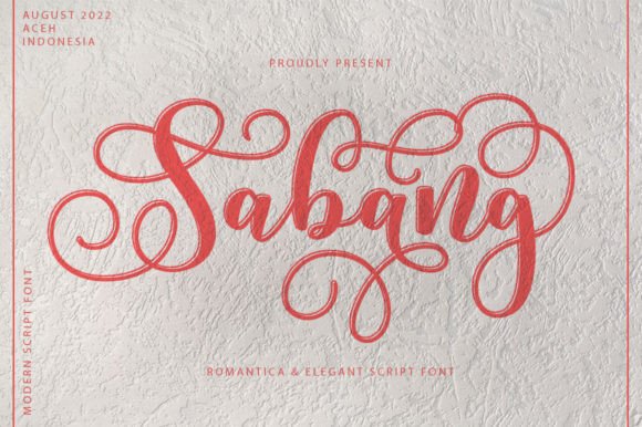 Sabang Font Poster 1