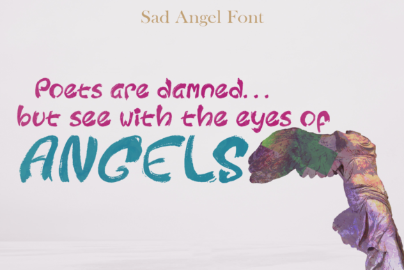 Sad Angel Font Poster 2