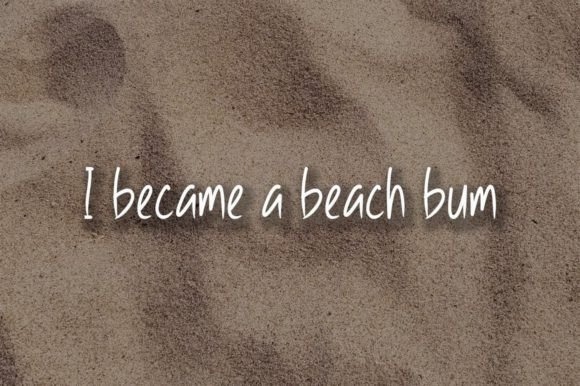 Sand Beach Font Poster 4