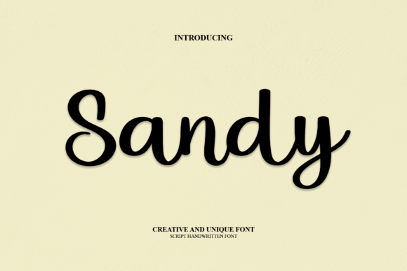 Sandy Font Poster 1