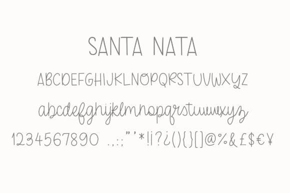 Santa Nata Font Poster 2