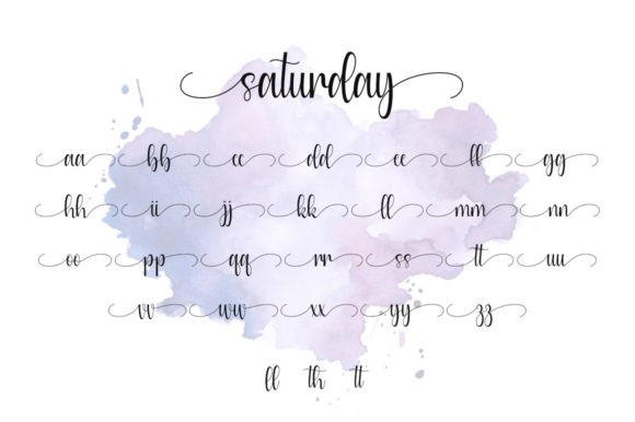 Saturday Font Poster 6