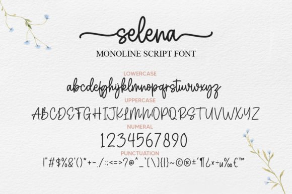 Selena Font Poster 8