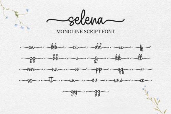 Selena Font Poster 9