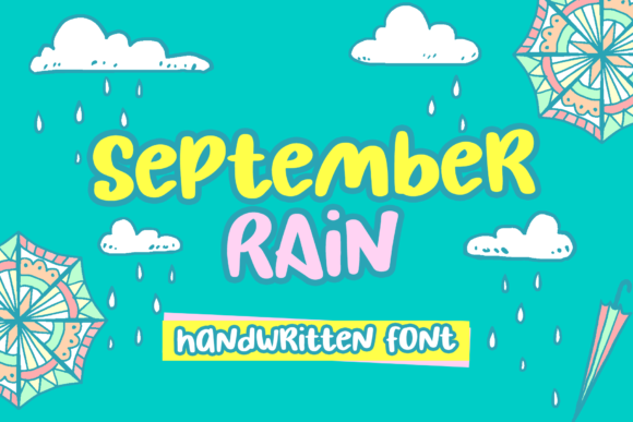 September Rain Font Poster 1