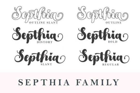 Septhia Font Poster 12