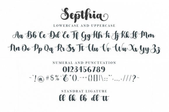 Septhia Font Poster 8