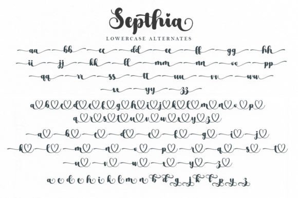 Septhia Font Poster 9