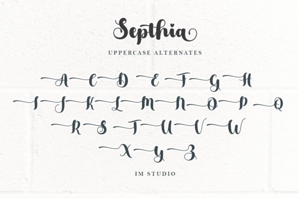 Septhia Font Poster 10