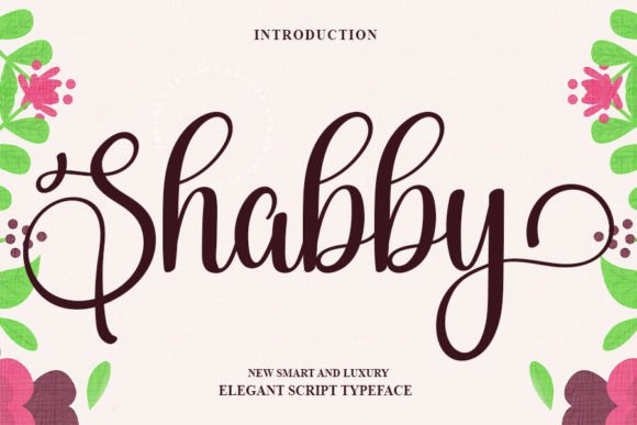 Shabby Font Poster 1