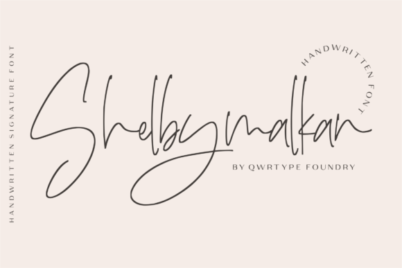 Shelbymalkan Font Poster 1