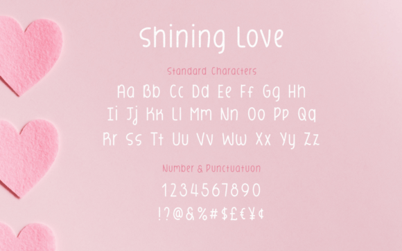 Shining Love Font Poster 8